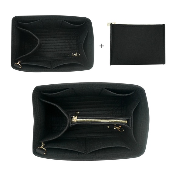 BAG PURSE INSERT ORGANIZER - BLACK - Picture 5 of 7